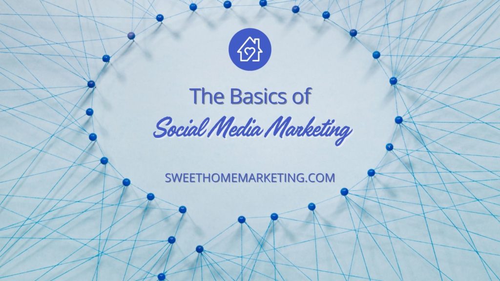 the basics of social media marketing text inside a conversation bubble